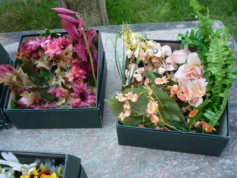 Fleur en tissus / d&eacute;co table Décoration