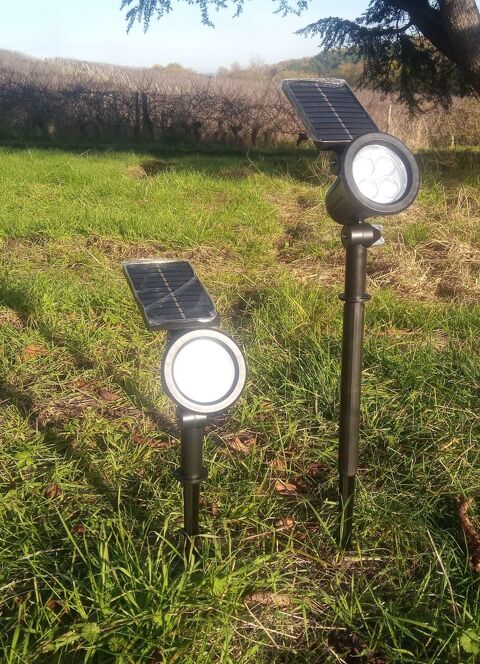 Piquets Solaires 7 Leds 1,6 W lumi�re blanche 4 Bruch (47)