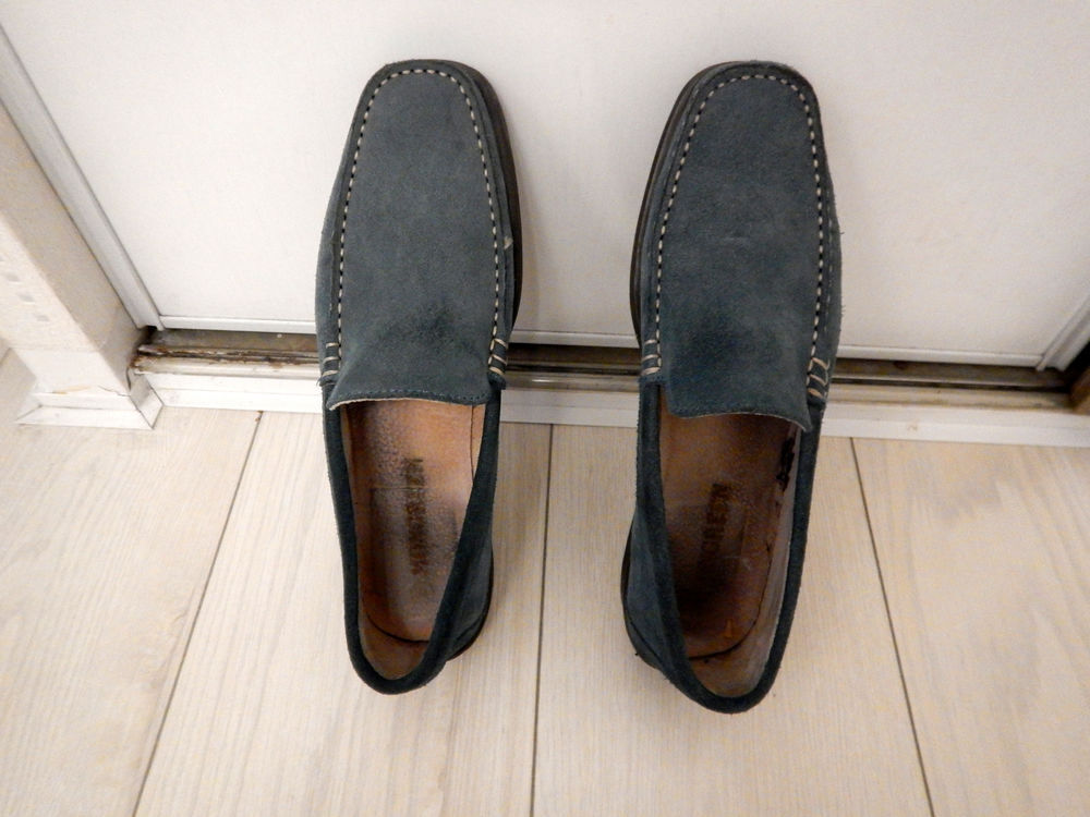 Souliers MONGREEN couleur bleue, nubuck Chaussures