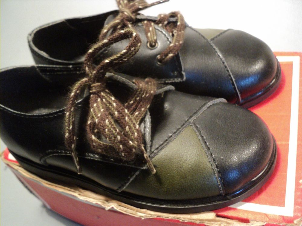 Chaussures Enfant Cuir Vintage Neuve Style R&eacute;tro 1960/1970 Chaussures enfants