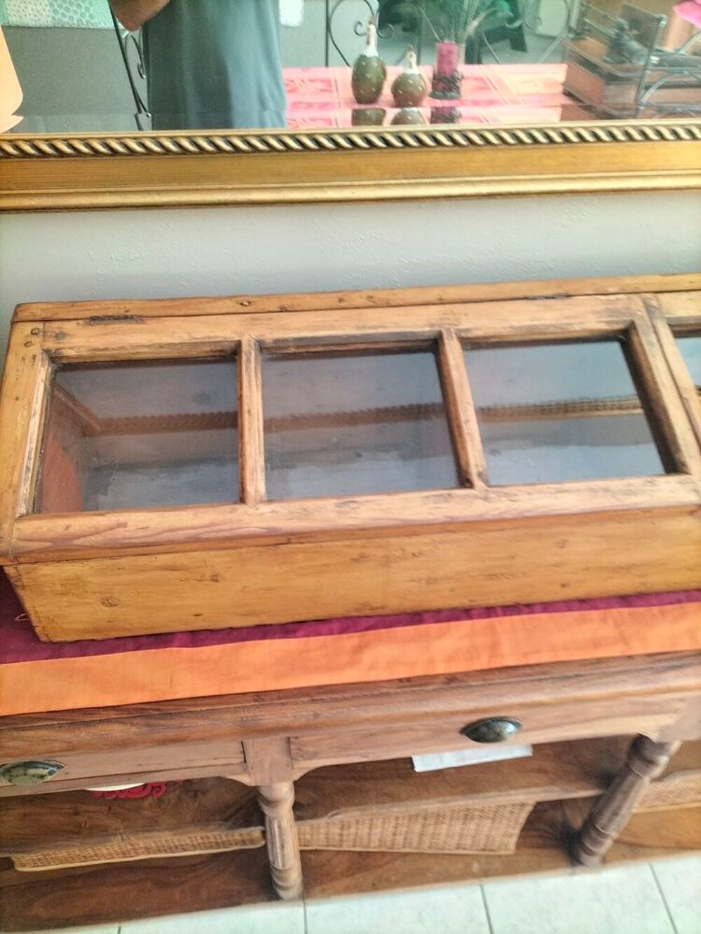 Ancienne vitrine de comptoir Décoration