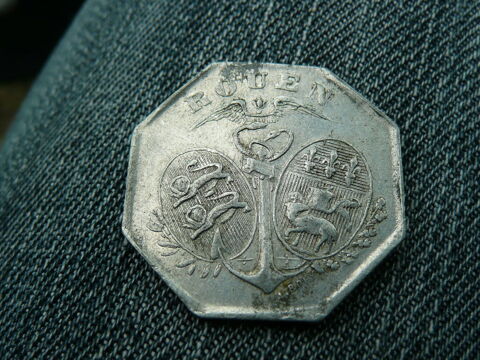 Jeton Alu 10 centimes chambre de Commerce 1918 8 Bordeaux (33)