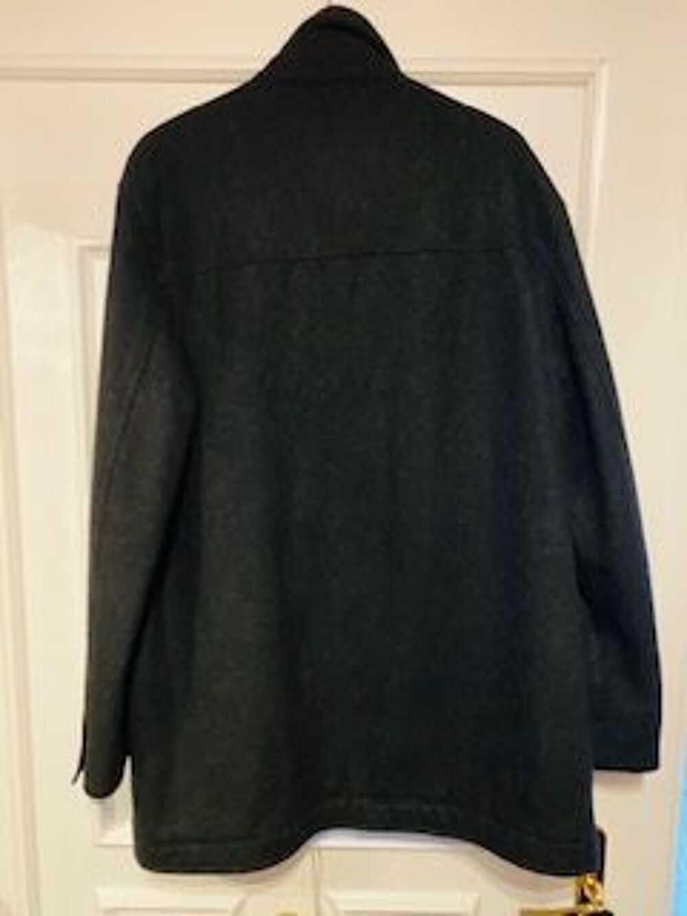 manteau noir en laine Vêtements