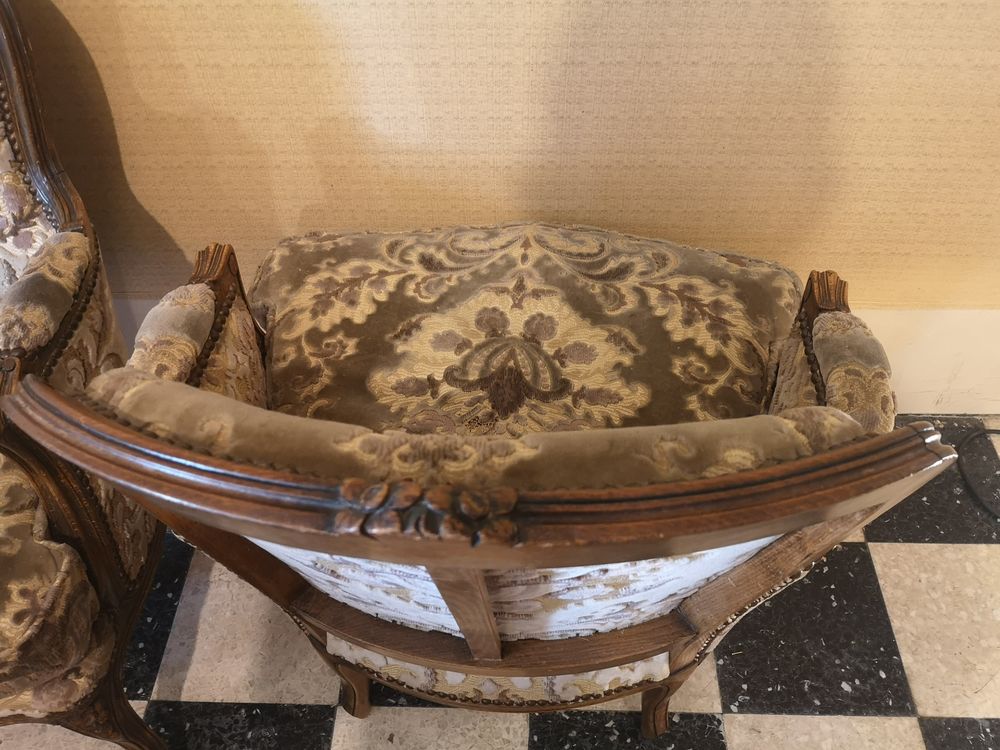 Paire de fauteuils berg&egrave;res style Louis XV Meubles