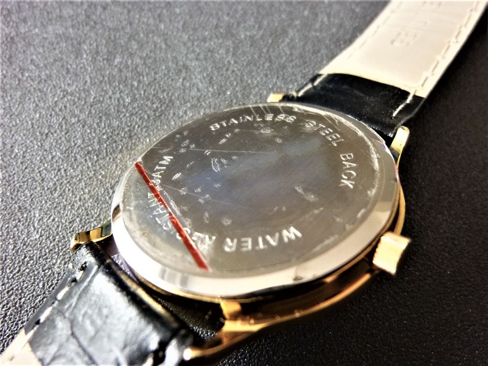 L'EKOILE double line montre homme 1980 ANQ1064 Bijoux et montres
