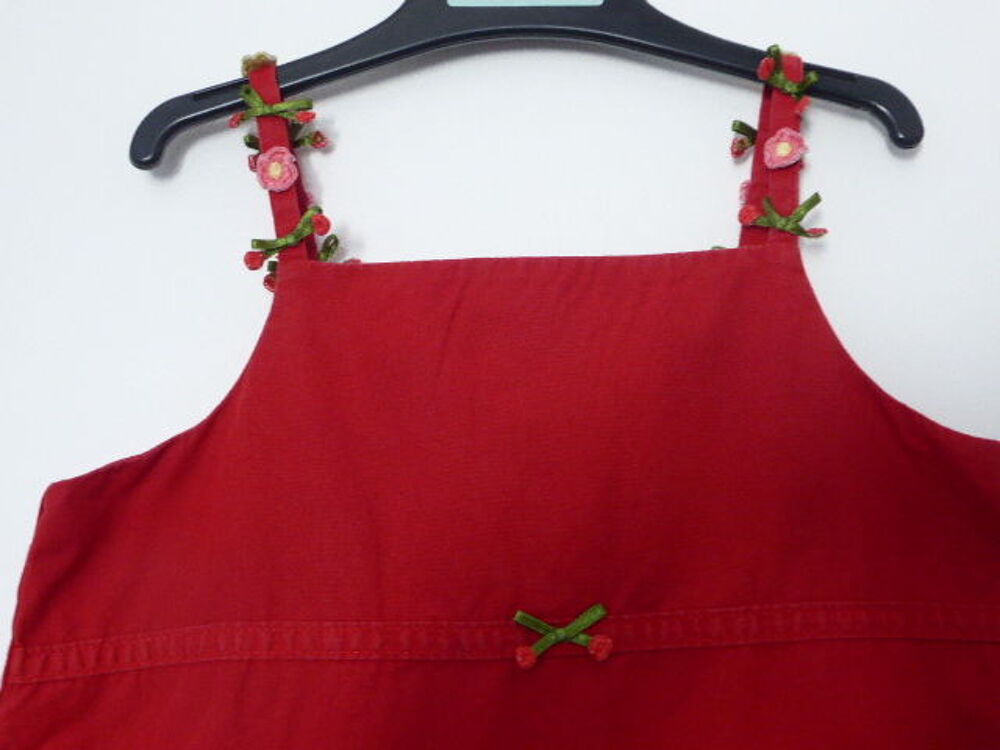 Cyrillus robe &eacute;t&eacute; bretelles rouge 4 ans Vêtements enfants
