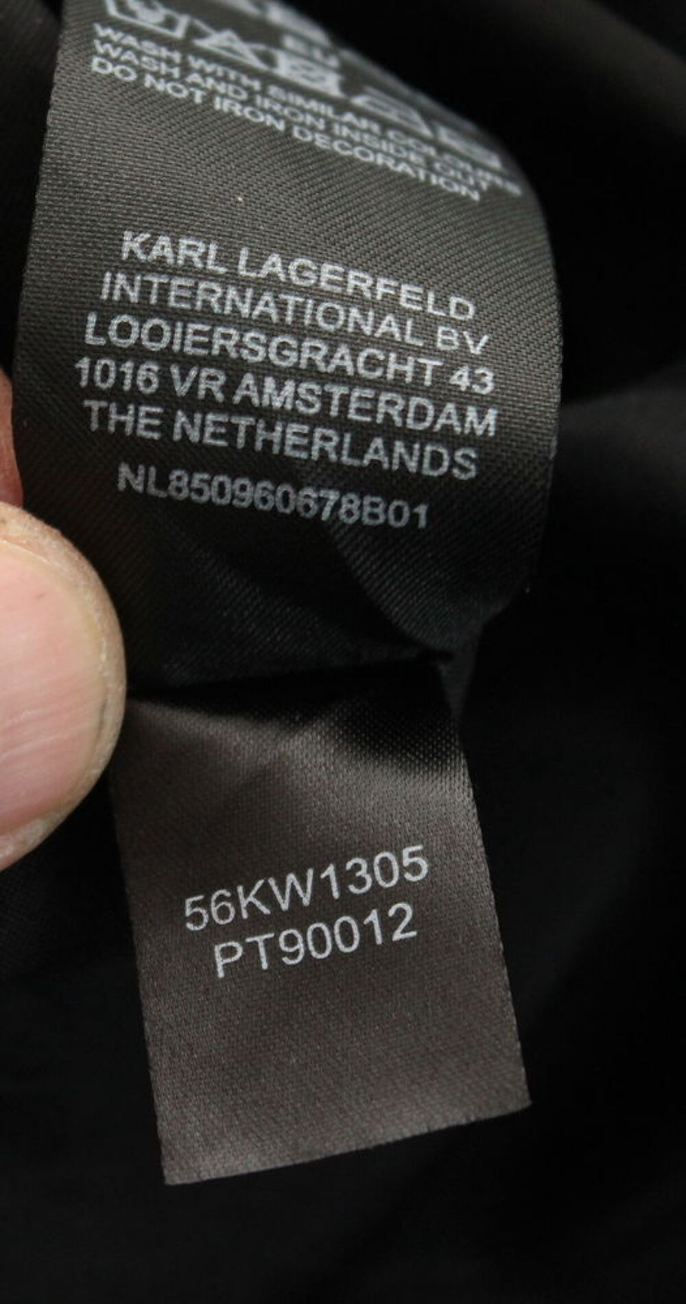 Robe noire KARL LAGERFELD T.40 Fr Vêtements