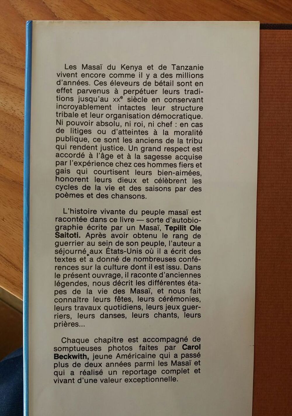 Les Masa&iuml; HACHETTE 1982 Livres et BD