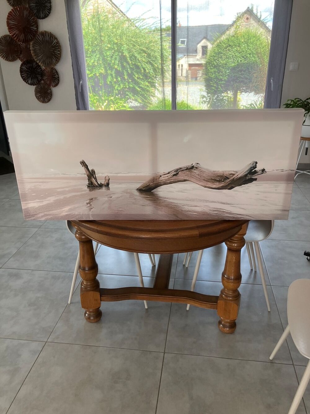 Tableau d&eacute;coratif bois flott&eacute; plage Jeux / jouets