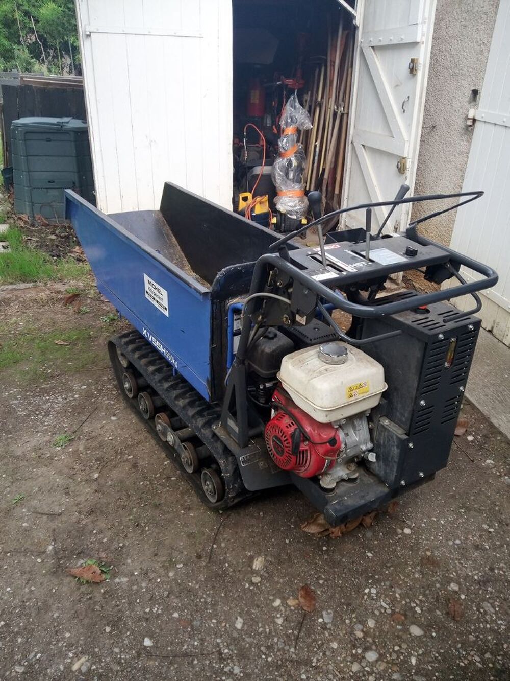 Transporteur &agrave; chenilles ISEKI XV55H-Moteur Honda GX270 Jardin