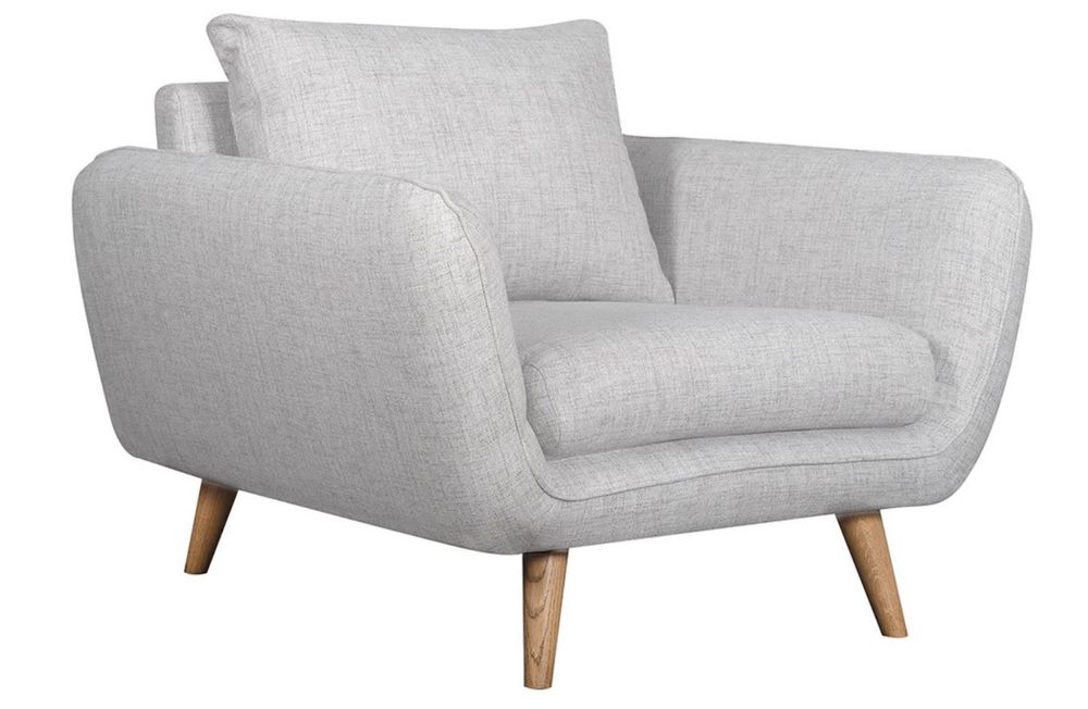 Fauteuil scandinave CREEP gris chin&eacute; comme neuf Meubles