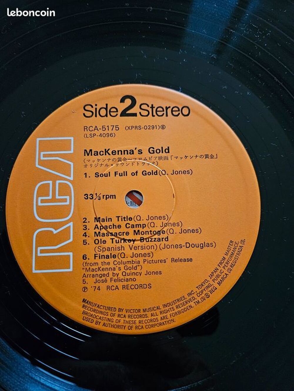 Mackenna's Gold vinyles 33t'album Quincy Jones -Quincy Jones CD et vinyles