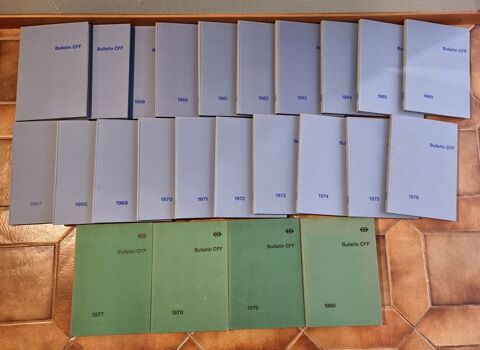 Collection de livre Bulletin CFF (trains Suisse) de 1957 à.. 24 Vulbens (74)