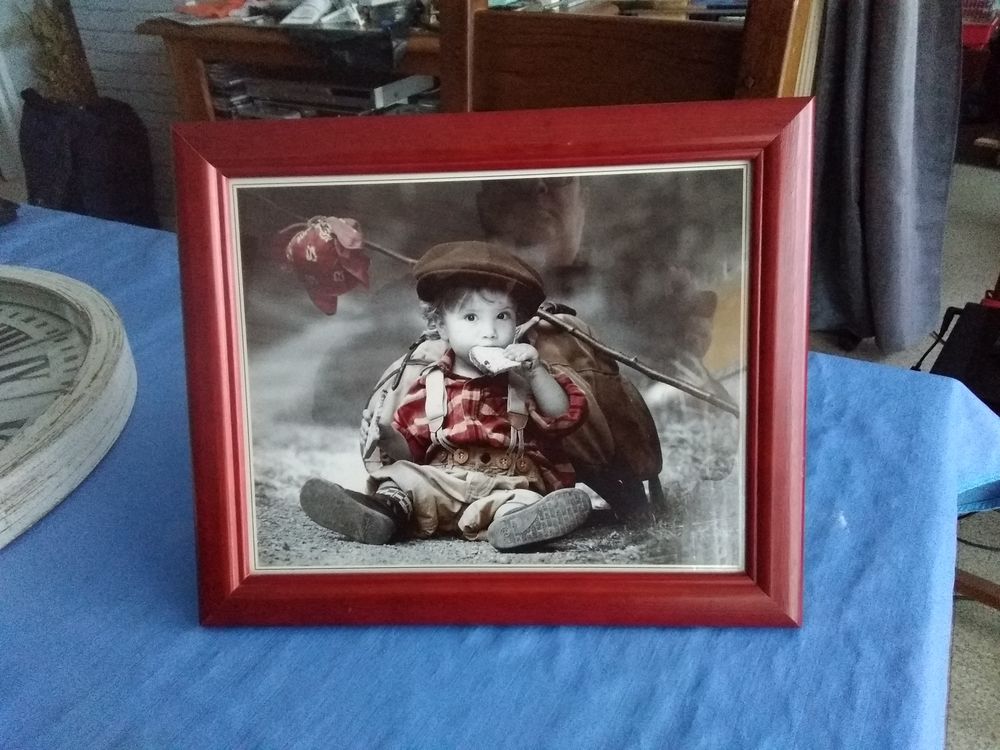 Un cadre avec photo . Décoration