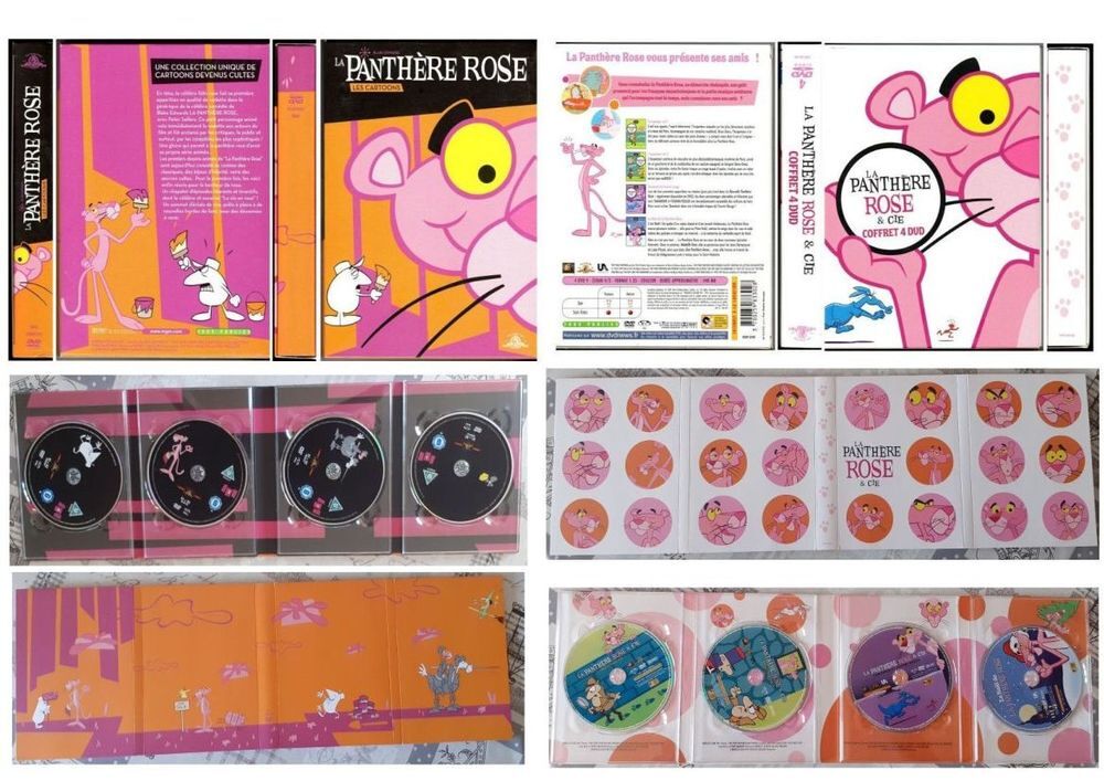 Coffret 12 DVD - La Bo&icirc;te Rose 100% Cartoon Pink Panther DVD et blu-ray