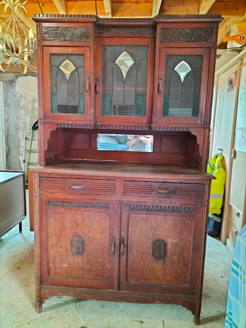 Vaisselier Cath&eacute;drale ann&eacute;es 1930 Meubles