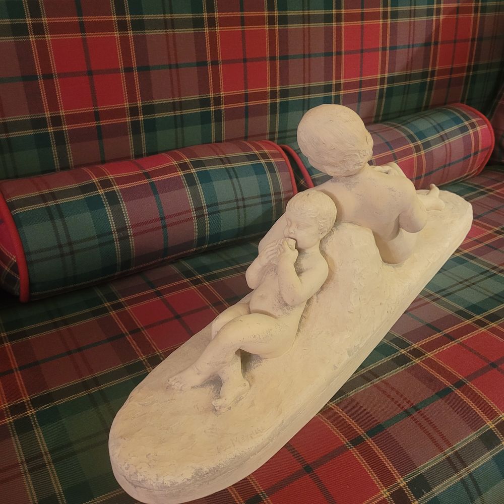 Sculpture en alb&acirc;tre par F. PAPUCCI 