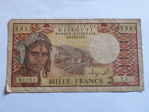 Billet 1000 francs sans l'année 13 Bordeaux (33)