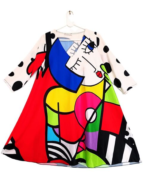 Sublime robe longue style picasso  marque  Nevv collection 59 Cannes (06)