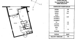  Appartement � vendre 2 pi�ces 38 m�