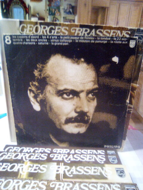 Coffret de 11 disques vinyles 33 tours de Georges Brassens  50 La Destrousse (13)