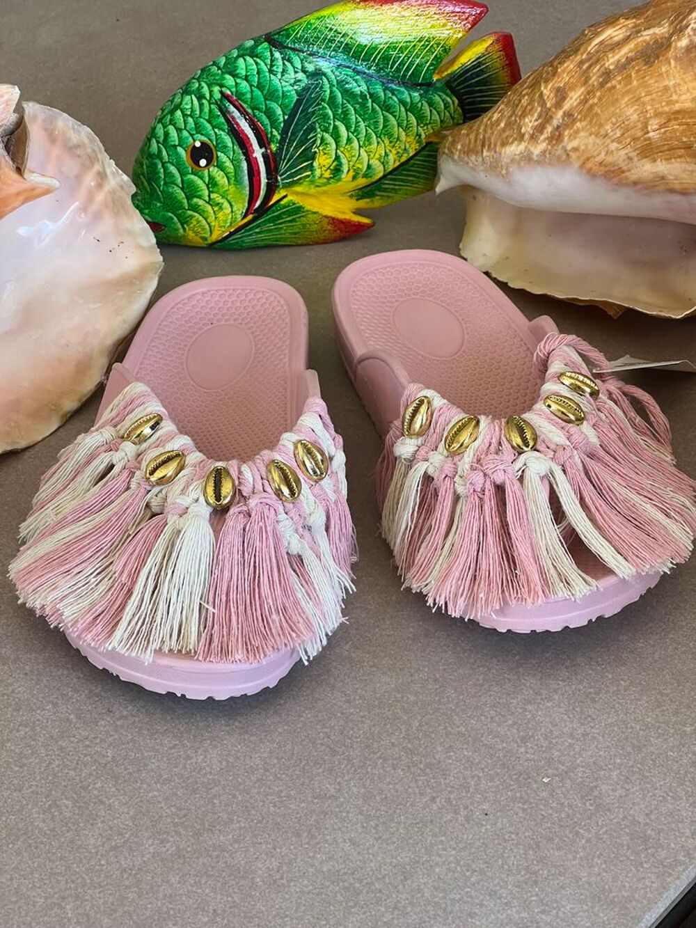 Magnifique chaussures macram&eacute; Chaussures