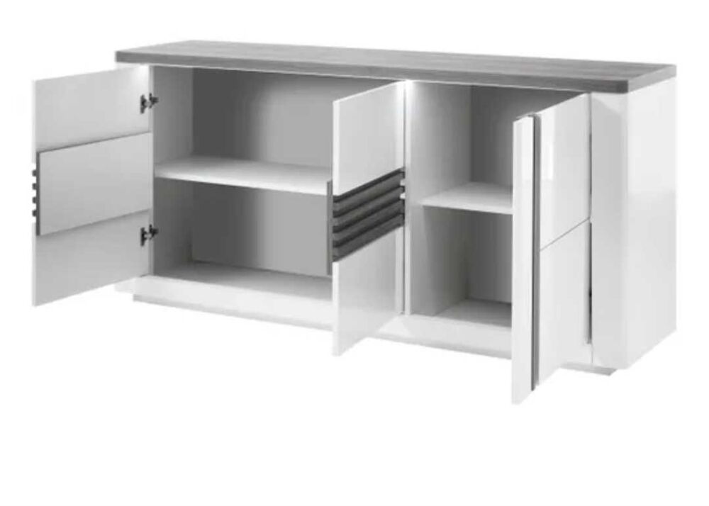 Buffet blanc laqu&eacute; Meubles