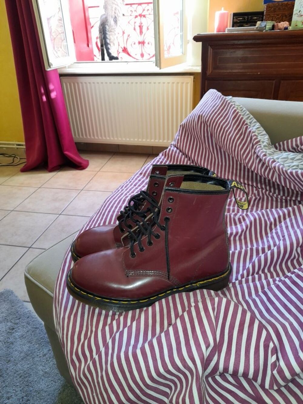 Doc martens bordeaux homme sale