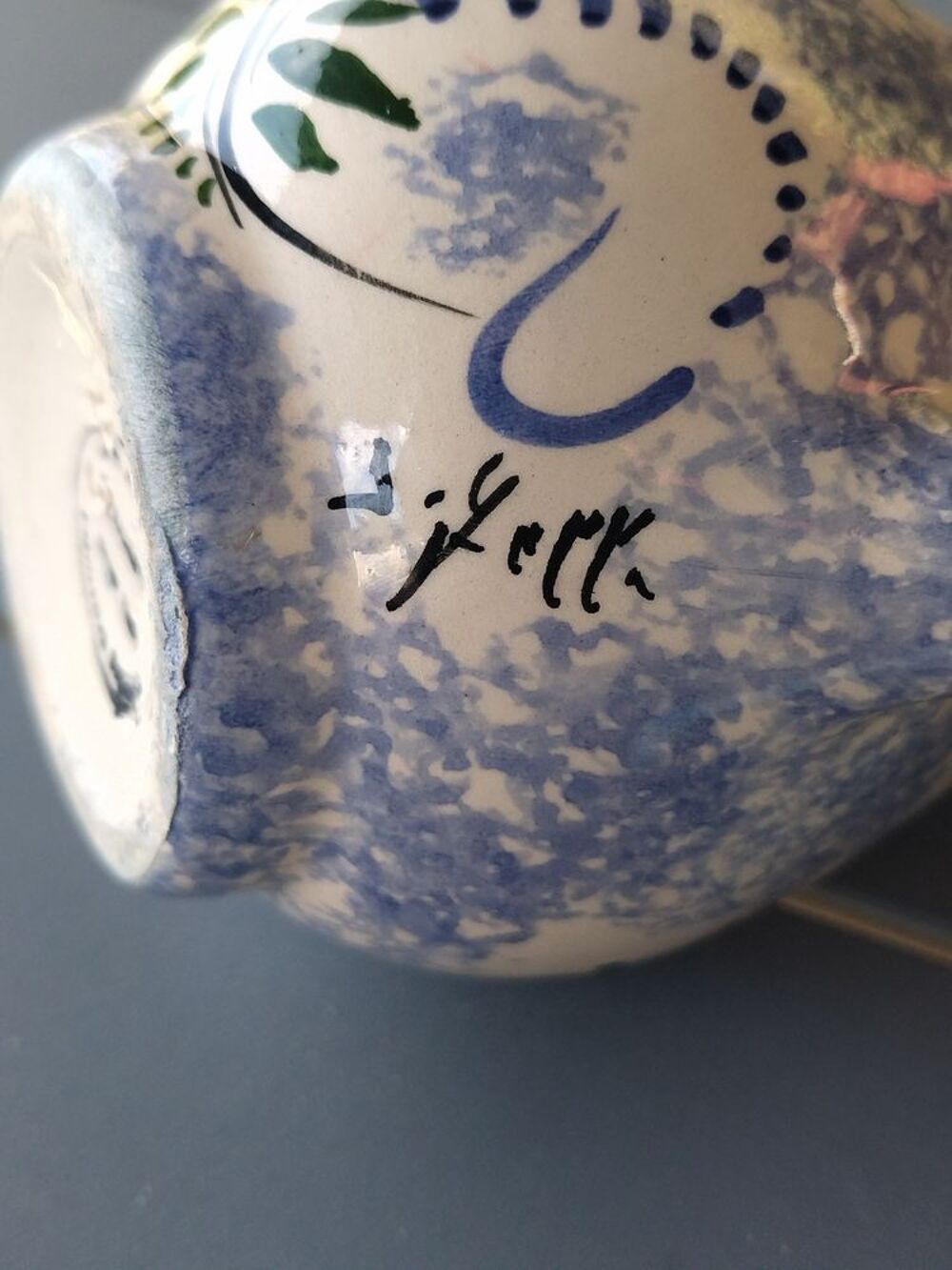 Petit pot &agrave; lait vintage ABADIE - Souvenir de Pont-Aven Décoration