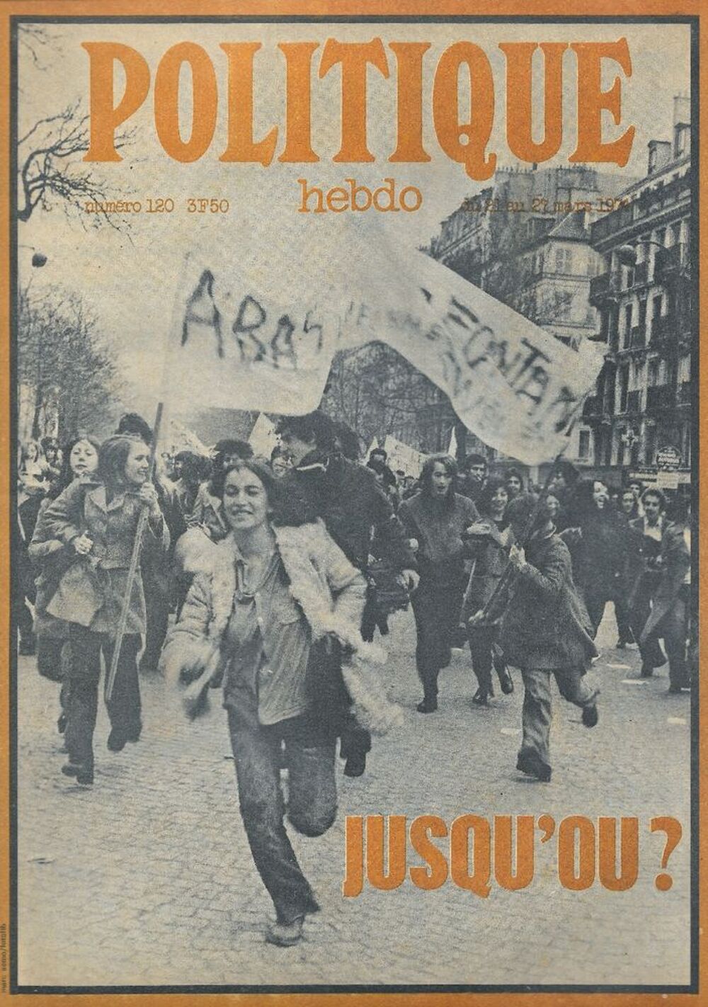 POLITIQUE HEBDO Magazine n&deg;120 1974 Le capitalisme Livres et BD