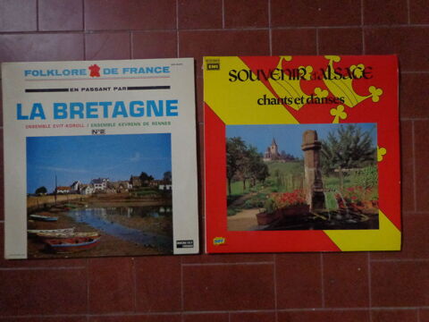 FOLKLORE ALSACE et BRETAGNE VINYLES 33T Éragny (95)