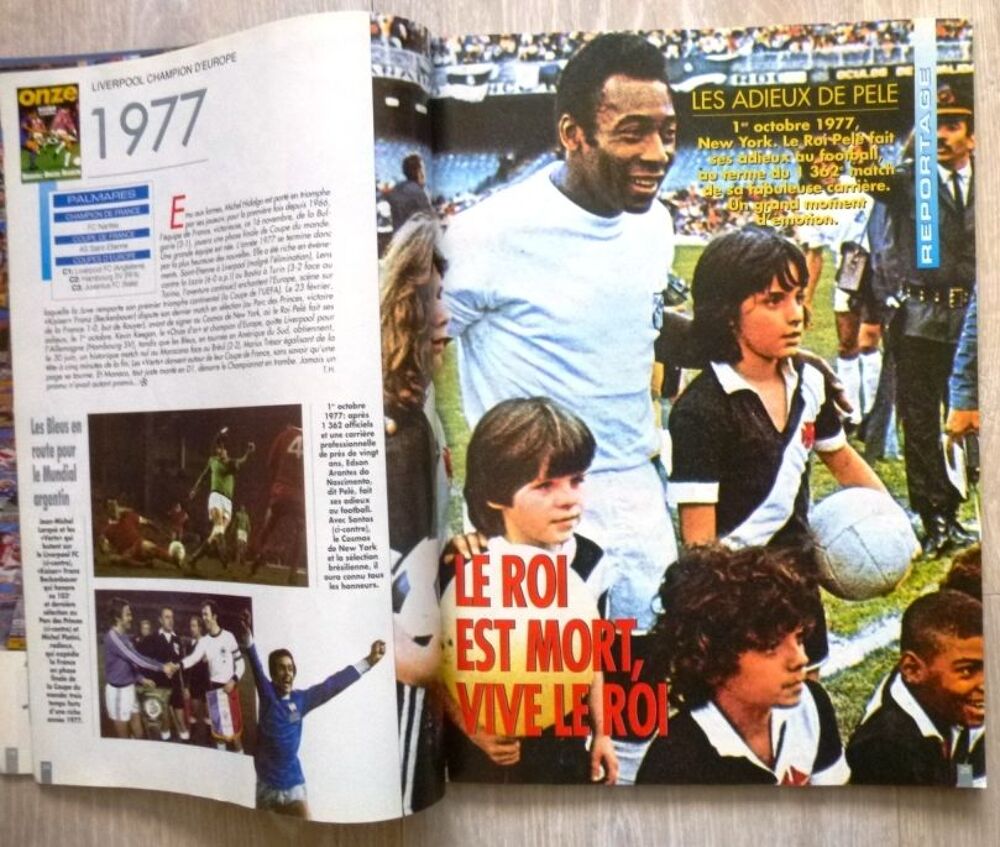 collection de livres ONZE de football Sports