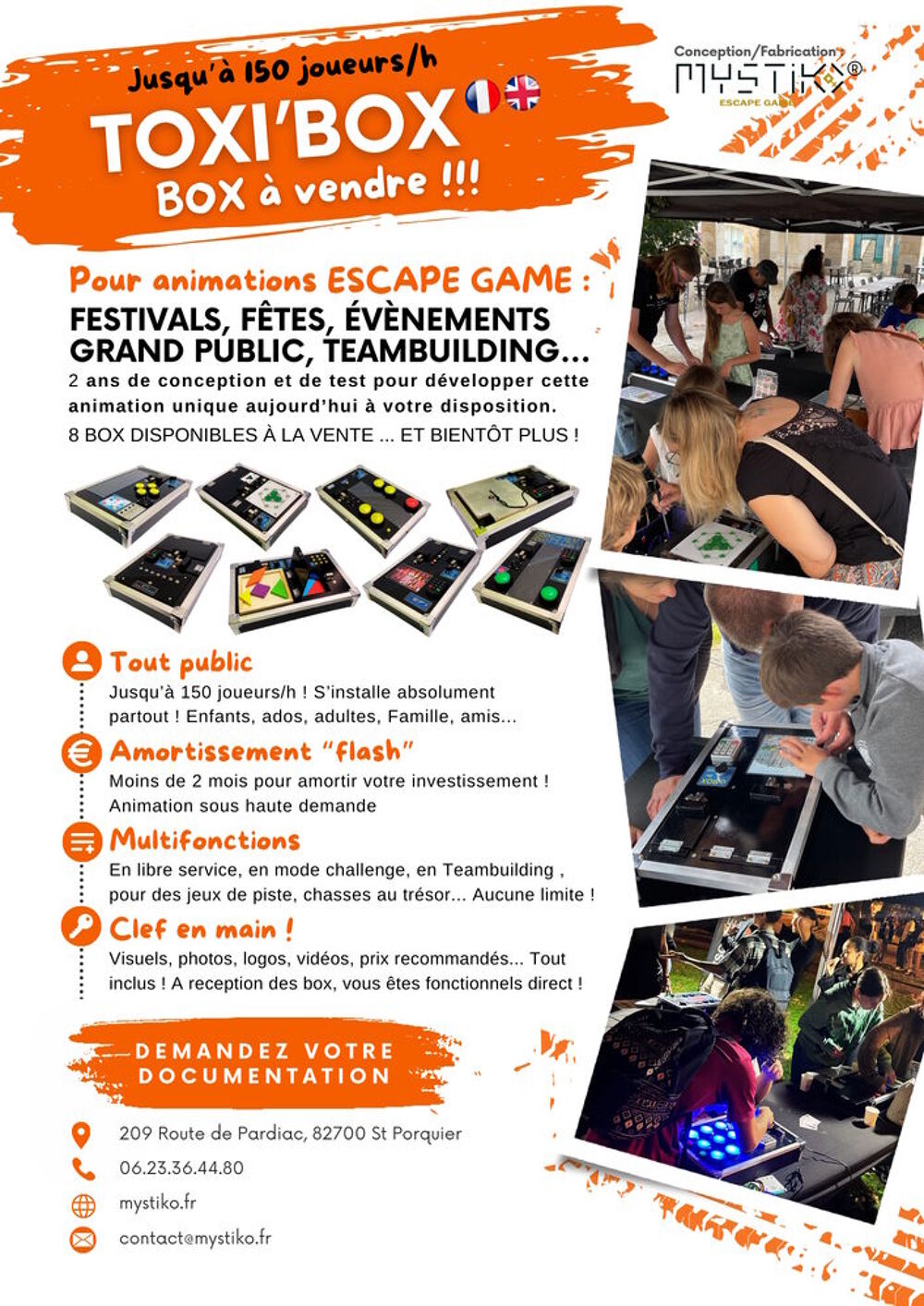   Animation escape Game Grand Public 
