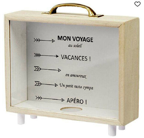 Tirelire bois Neuve Angres (62)