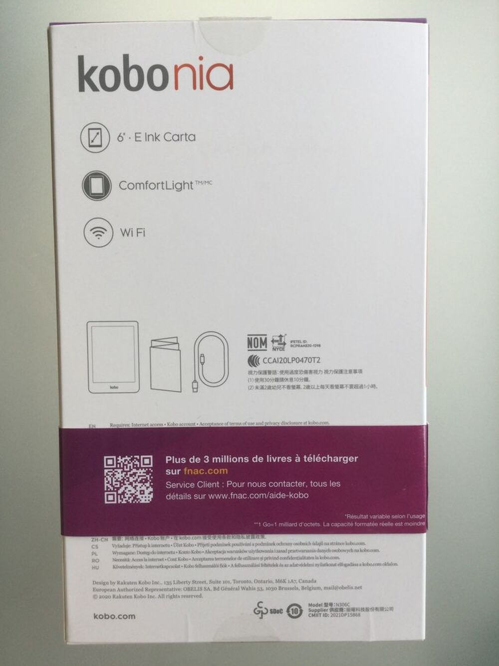 Liseuse KOBO nia Téléphones et tablettes