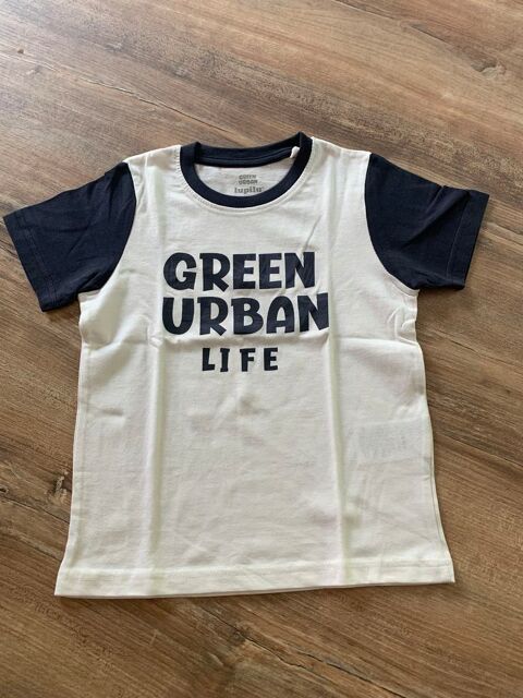 Tee shirt enfant gar�on Lupilu    Green urban li 3 Saleilles (66)
