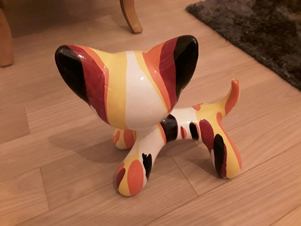 Joli chat en resine Décoration