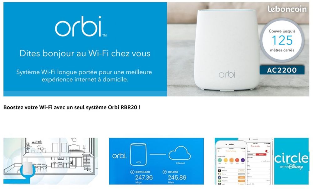 Routeur Wifi Orbi RBR20 Matériel informatique