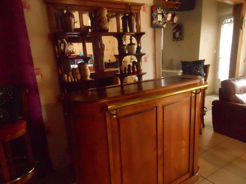 BAR NELSON MERISIER MASSIF PATINE ANTIQUAIRE ET ARRIERE BAR Meubles