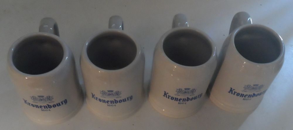 4 chopes neuves KRONENBOURG 1664 en fa&iuml;ence - collector
Cuisine
