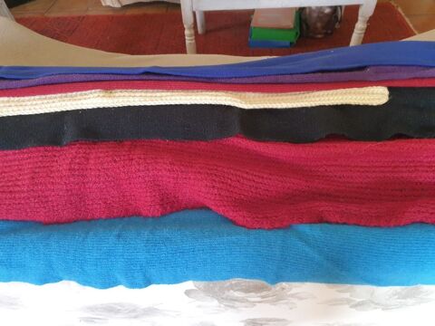Lot de 14 écharpes en laine de toutes les couleurs, vintage 10 Mouxy (73)