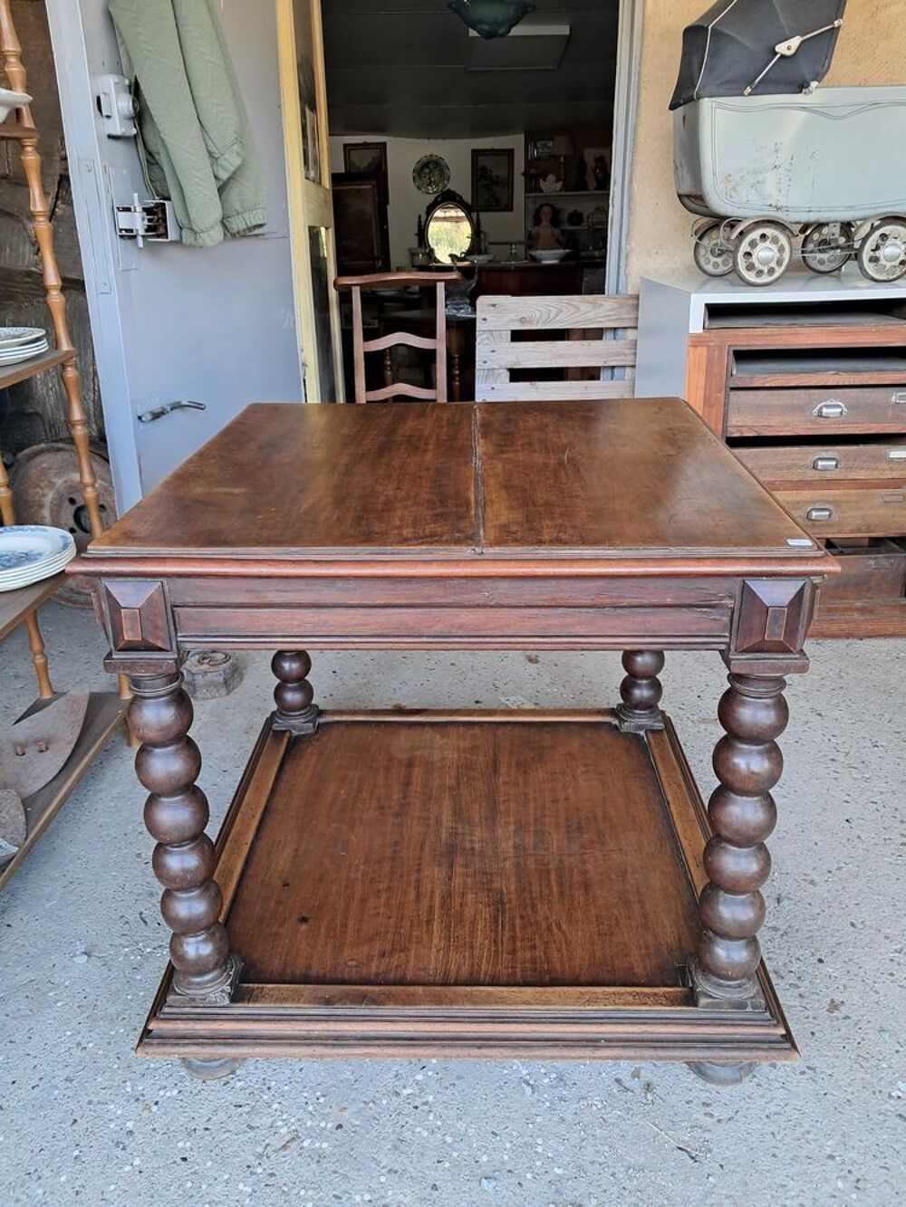 Table en noyer ancienne Meubles