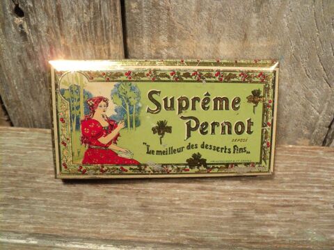 Ancienne Boite T�le Publicitaire Supr�me Pernot 12 Loches (37)