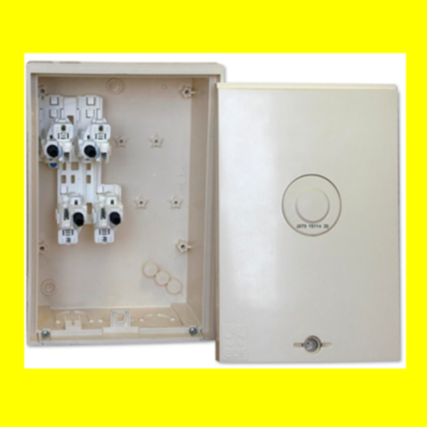 Coffret 80155 équipé CIBE monophasé 60A avec téléreport ERDF 60 Bourseul (22)