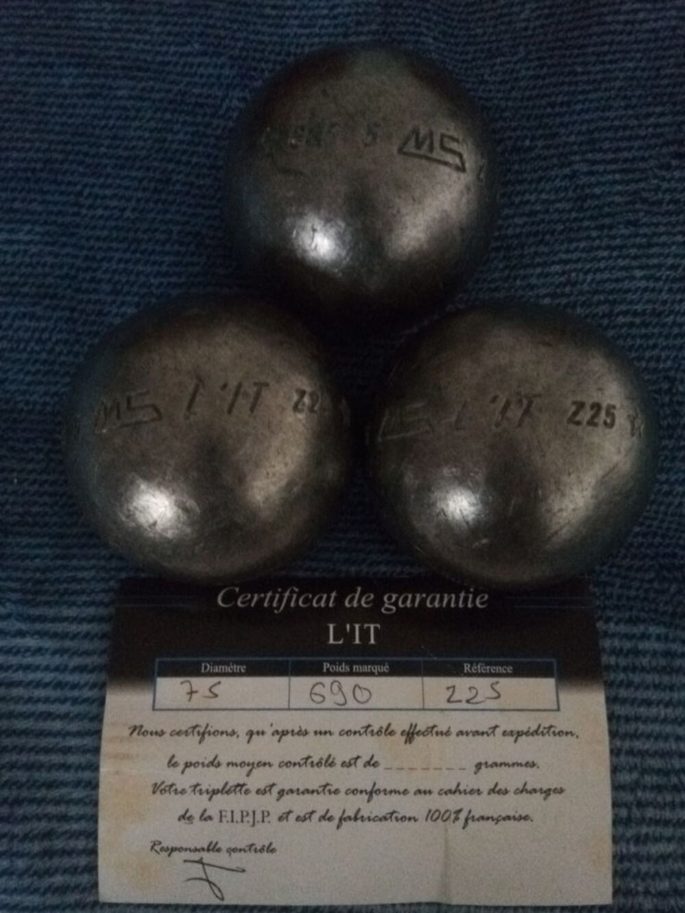Boules p&eacute;tanque comp&eacute;tition MS L IT Sports