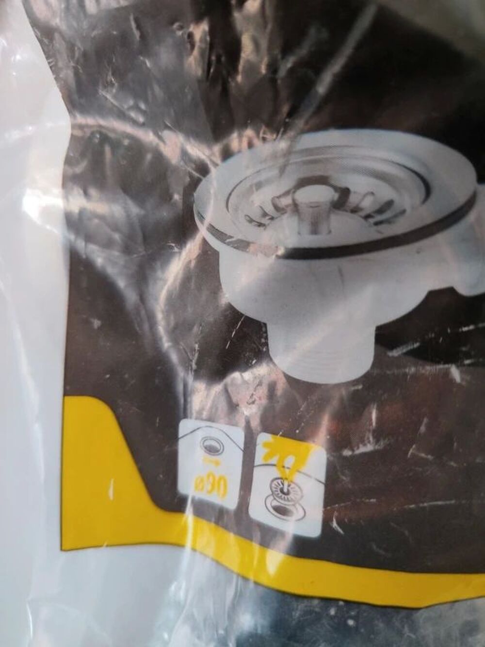 Ensemble de 2 Bondes &eacute;vier &agrave; panier avec un trop plein Neuf Bricolage