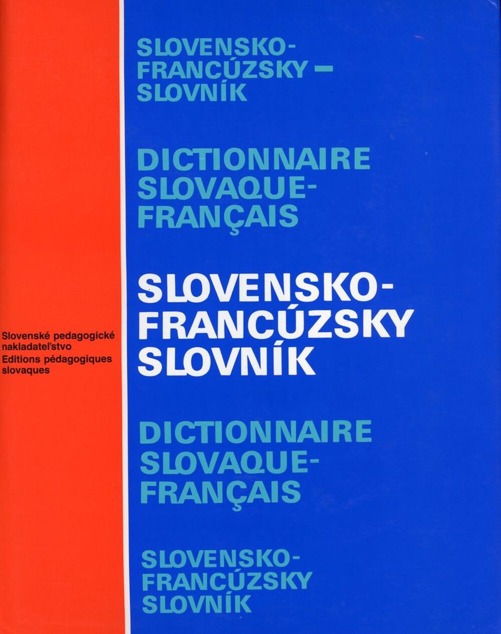Dictionnaire Slovaque - fran&ccedil;ais et Fran&ccedil;ais Slovaque Livres et BD