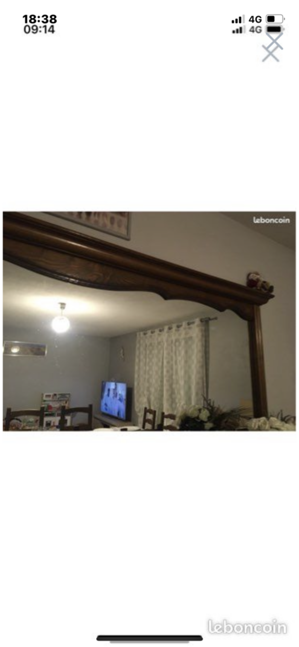 Miroir en ch&ecirc;ne Décoration