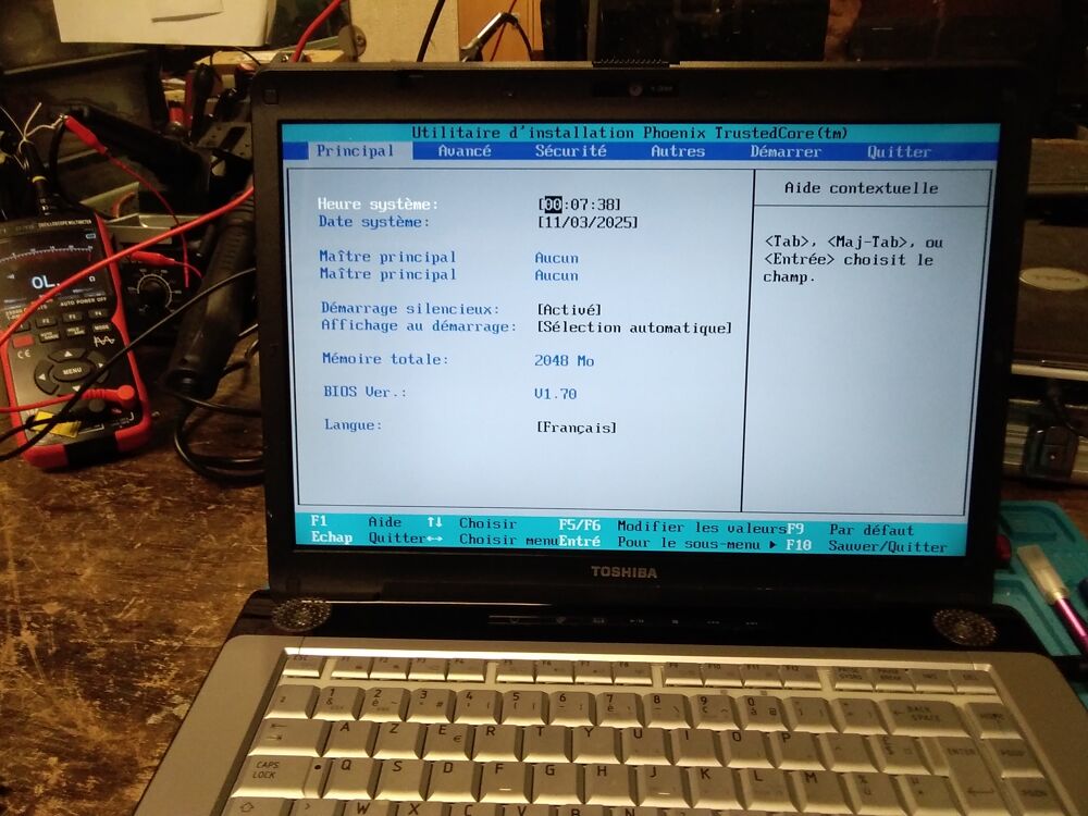 Laptop Toshiba Satellite A200-258 Matériel informatique