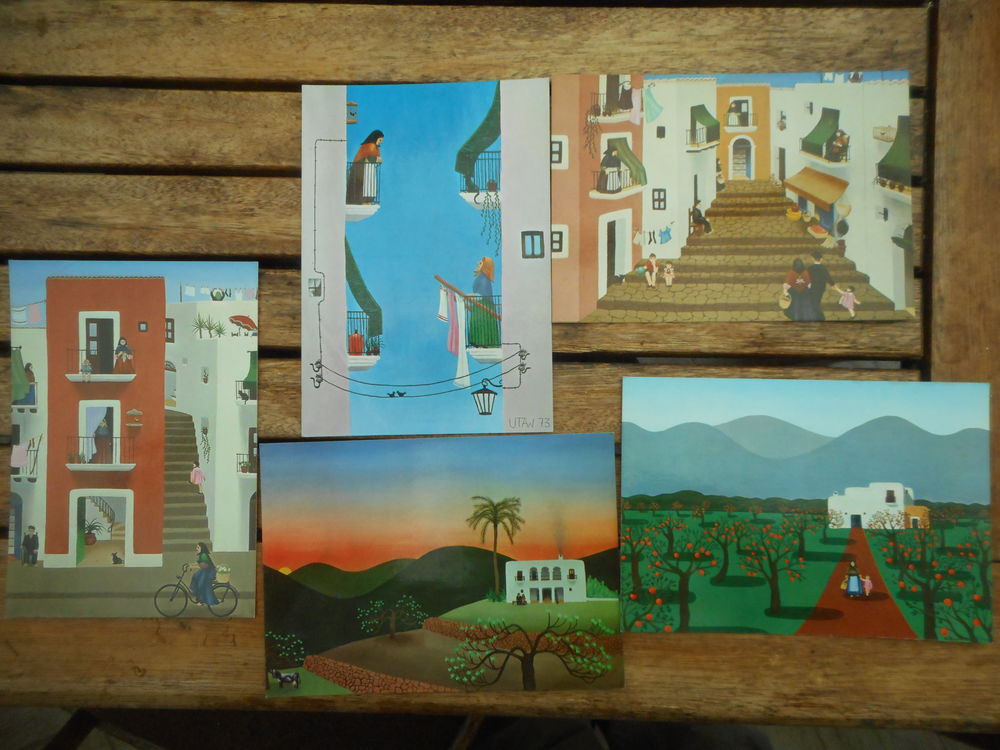 Lot de 5 CP modernes "Utaw Ibiza" 
